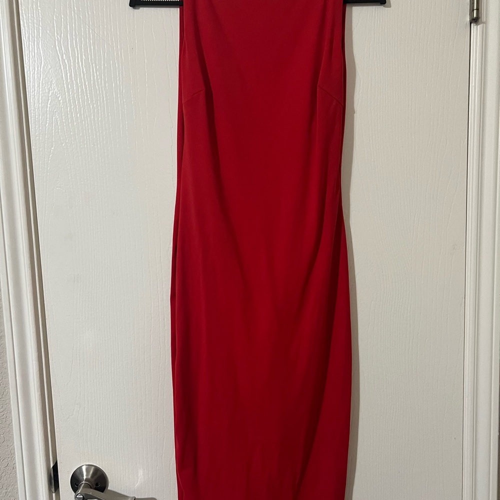 Popilush Ruched Tummy Control Midi Dress M